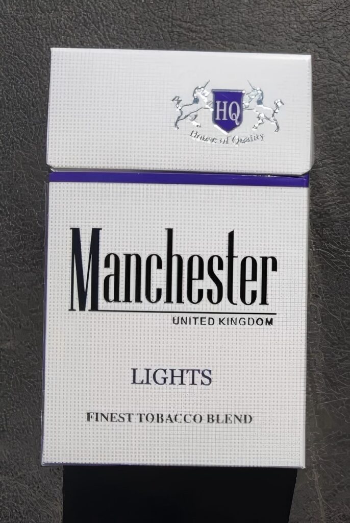 Manchester Light Blue Cigarettes - 1 Carton (10 Packs)
