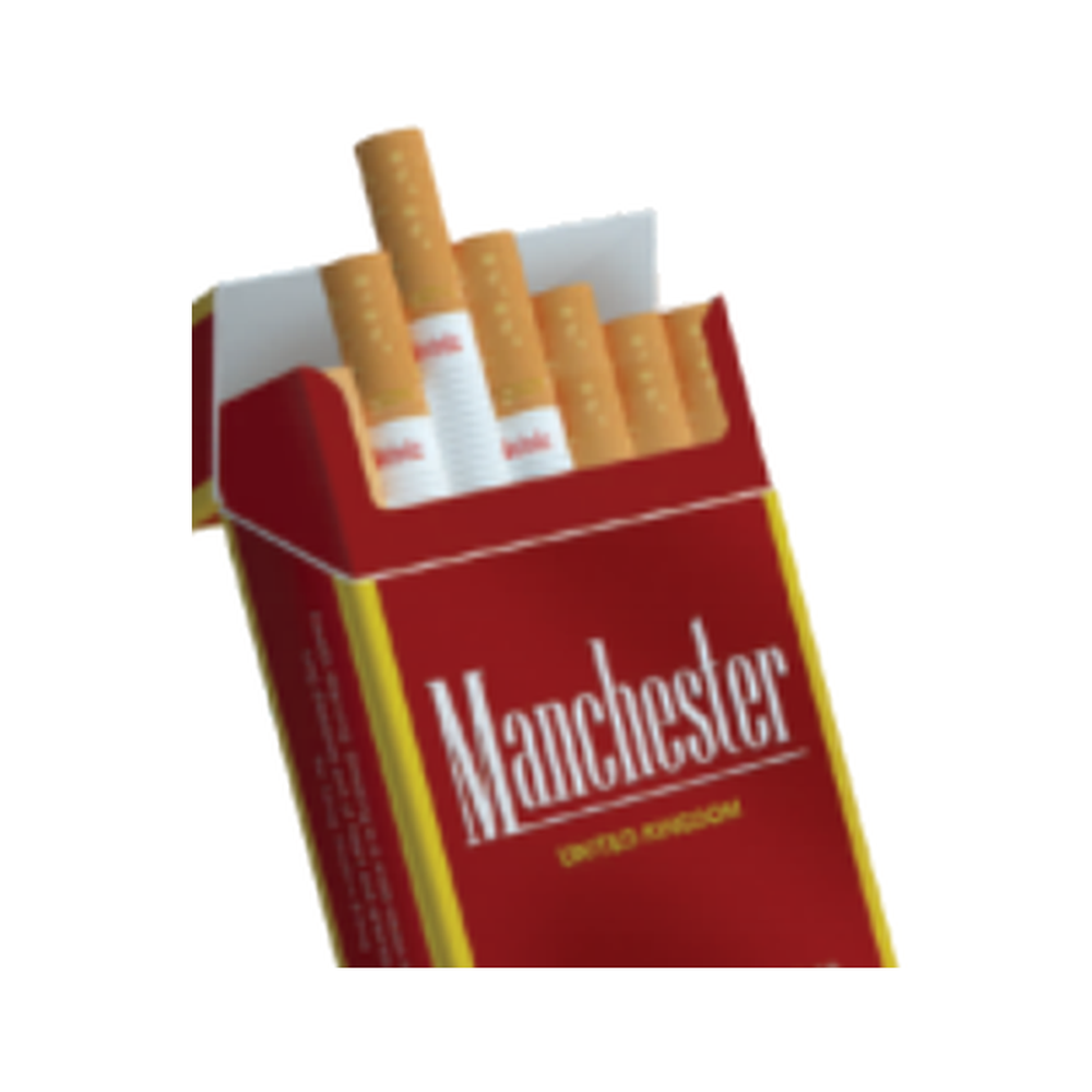 Manchester Red Cigarettes - 1 Carton (10 Packs)