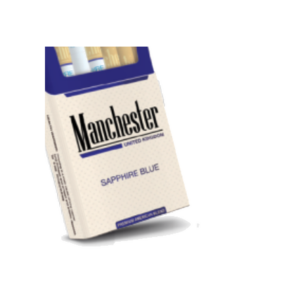 Manchester Sapphire Blue Cigarettes - 1 Carton (10 Packs)